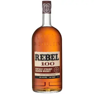 REBEL 100-PROOF BOURBON WHISKEY