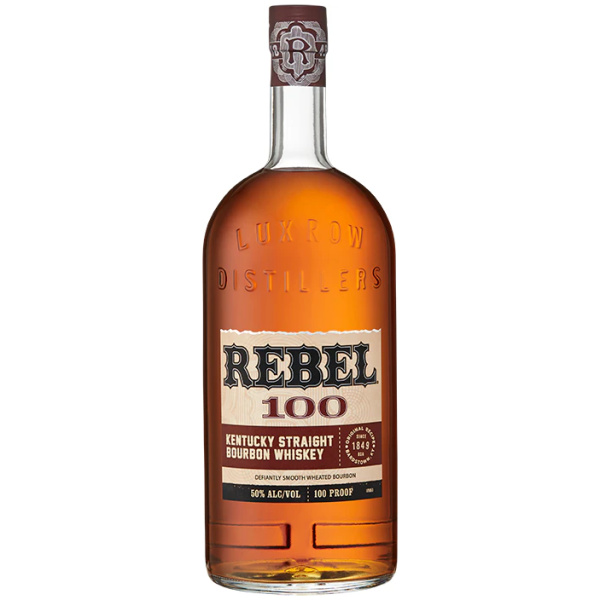 REBEL 100-PROOF BOURBON WHISKEY