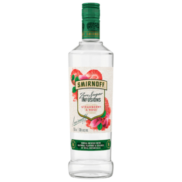 SMIRNOFF ZERO SUGAR STRAWBERRY-ROSE