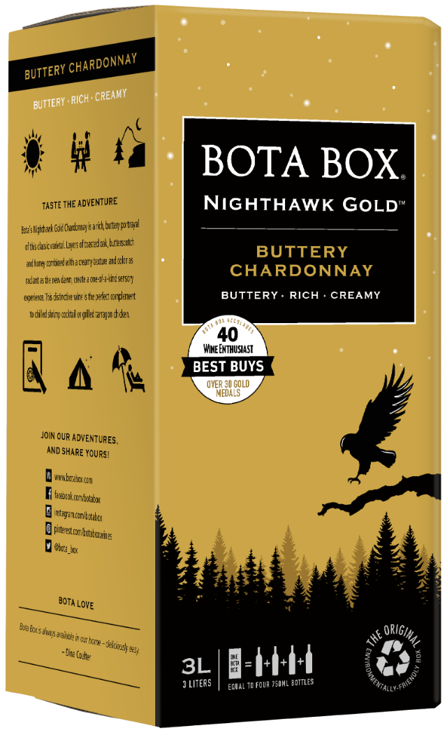 BOTA BOX NIGHTHAWK GOLD BUTTERY CHARDONNAY