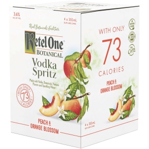 KETEL ONE BOTANICAL VODKA SPRITZ PEACH & ORANGE BLOSSOM 4-PACK