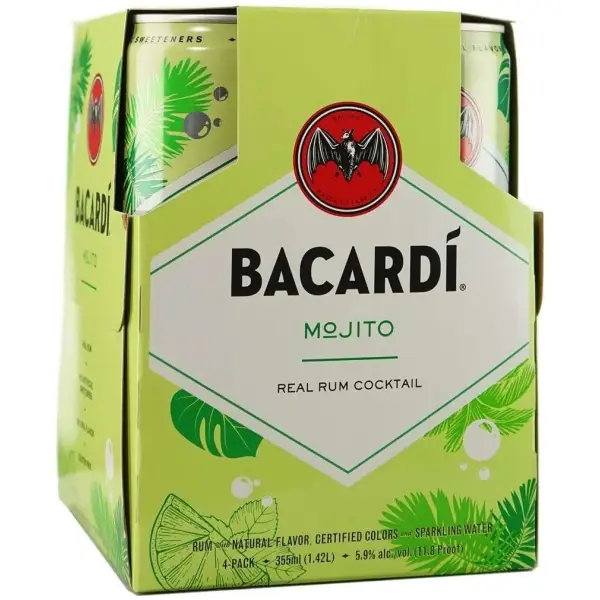 BACARDI COCKTAILS MOJITO 4-PACK
