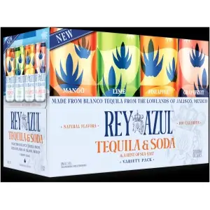 REY AZUL TEQUILA & SODA VARIETY 8-PACK