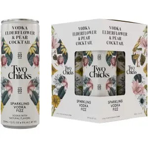 TWO CHICKS SPARKLING VODKA FIZZ 4-PACK