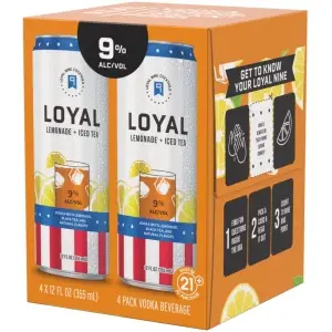 LOYAL 9 COCKTAILS LEMONADE & ICED TEA 4-PACK