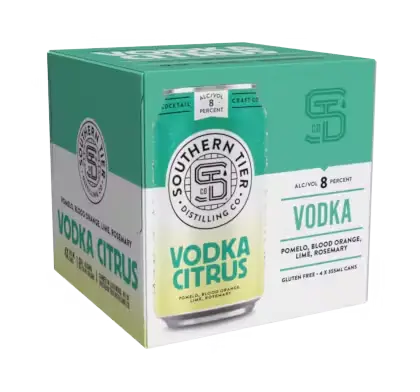 SOUTHERN TIER DISTILLING VODKA CITRUS 4-PACK