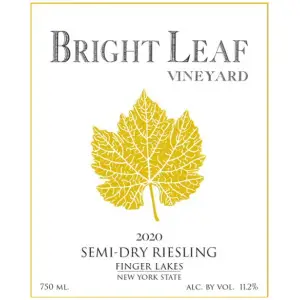 BRIGHT LEAF VINEYARD SEMI-DRY RIESLING