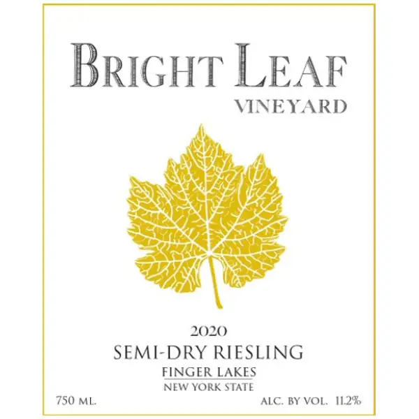 BRIGHT LEAF VINEYARD SEMI-DRY RIESLING