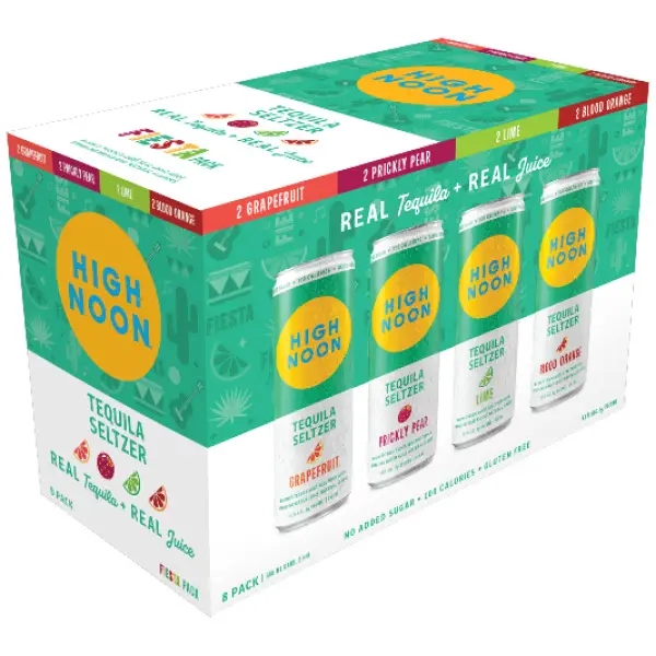 HIGH NOON SUN SIPS TEQUILA FIESTA VARIETY 8-PACK