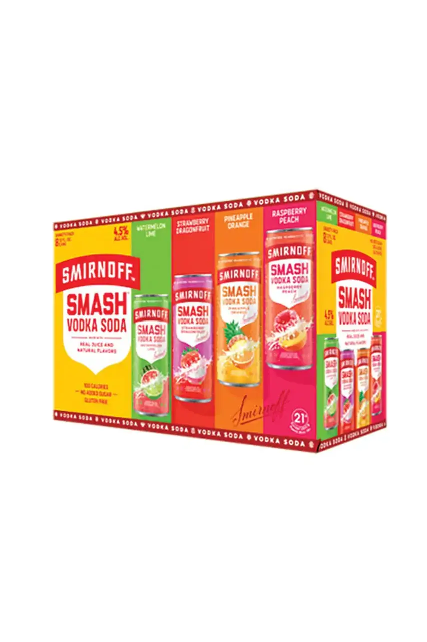 SMIRNOFF SMASH VODKA SODA 8-PACK