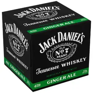 JACK DANIEL'S WHISKEY & GINGER ALE (4-PACK)