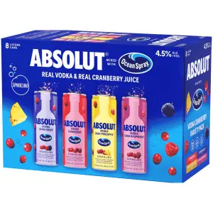 ABSOLUT OCEAN SPRAY VARIETY 8-PACK
