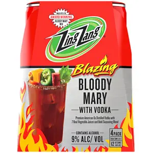 ZING ZANG BLAZING BLOODY MARY W/ VODKA 4-PACK