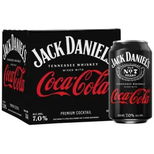 JACK DANIEL'S & COCA-COLA 4-PACK