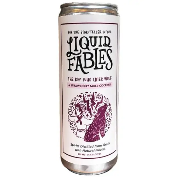 LIQUID FABLES THE BOY WHO CRIED WOLF COCKTAIL 4-PACK (STRAWBERRY & GINGER)