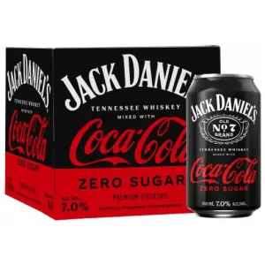 JACK DANIEL'S & COCA-COLA ZERO 4-PACK