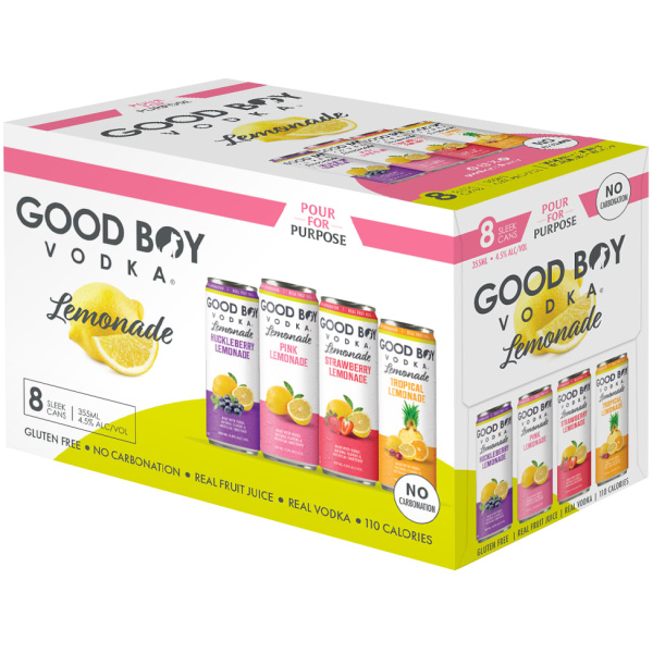 GOOD BOY VODKA LEMONADE VARIETY 8-PACK